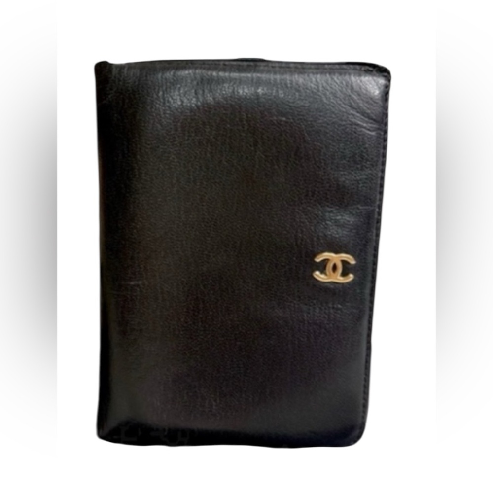 CHANEL Black Leather Wallet